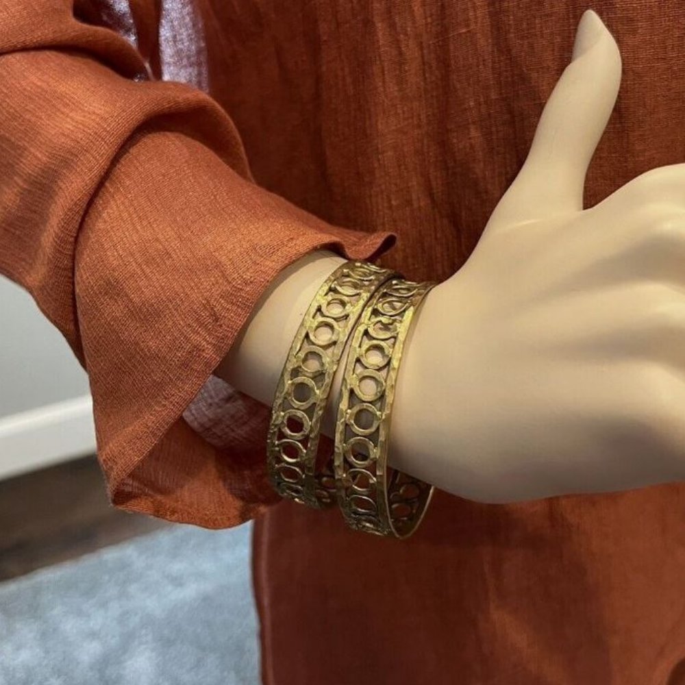 ASHLEY PITTMAN HAMMERED BRONZE BANGLE BRACELET - LAST ONE!